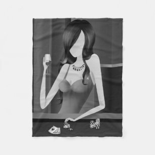 Couverture Polaire Queen of the Game - Las Vegas Casino