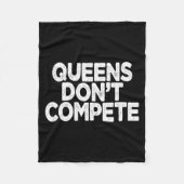 Couverture Polaire Queens Don't Compete  (Devant)