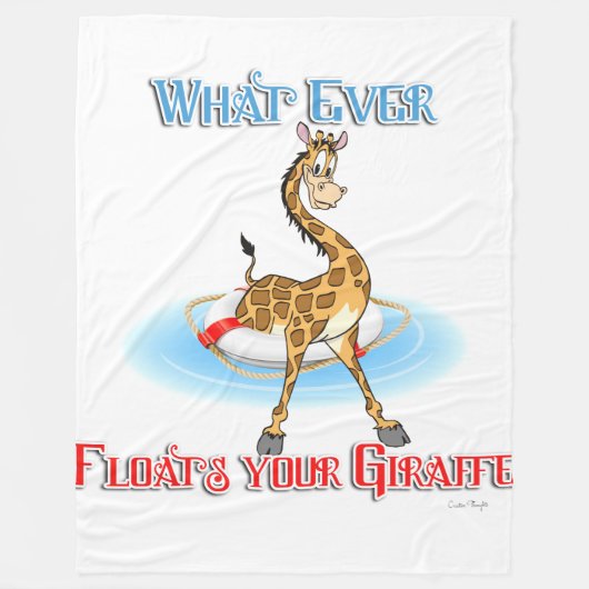 Couverture Polaire Quel Que Soit Ce Qui Flotte Votre Giraffe (Devant)