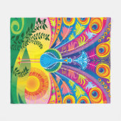Couverture Polaire Queue de paon (Devant (Horizontal))