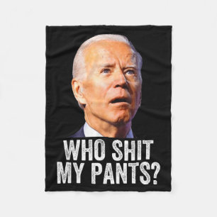 Couverture Polaire Qui est mon pantalon, drôle d'anti Joe Biden, cons