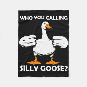 Couverture Polaire Qui Vous Appelez Silly Goose Funny Gym meme Bodybu
