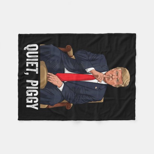 Couverture Polaire Quiet Ggy Donald Trump Sarcastic Litical Statement (Devant (Horizontal))