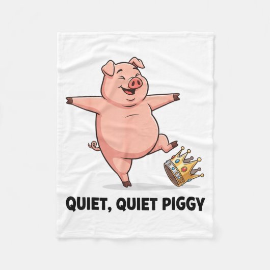 Couverture Polaire Quiet Ggy Funny Litical Meme Anti-trump Design  (Devant)