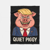 Couverture Polaire Quiet, Quiet Ggy Funny Sarcastic Litical G Cartoon (Devant)