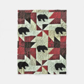 Couverture Polaire Quilt d'ours noir (Devant)