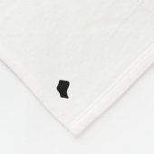 Couverture Polaire Quinn Nom Signifiant Minimal moderne Noir Blanc Ma (Coin)