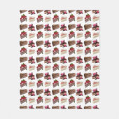 Couverture Polaire Quirky Cakes Lovers Dessert Pattern (Devant)