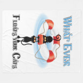 Couverture Polaire Quoi de neuf flotte vos chats (Devant (Horizontal))