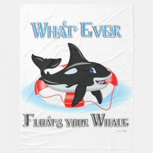 Couverture Polaire Quoi qu'il flotte votre baleine 2