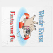 Couverture Polaire Quoi qu'il flotte votre Carlin (Devant (Horizontal))