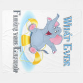 Couverture Polaire Quoi qu'il flotte votre éléphant (Devant (Horizontal))