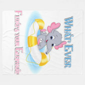 Couverture Polaire Quoi qu'il flotte votre éléphant 3 (Devant (Horizontal))