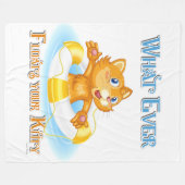 Couverture Polaire Quoi qu'il flotte votre Kitty (Devant (Horizontal))