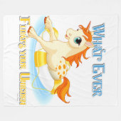 Couverture Polaire Quoi qu'il flotte votre licorne (Devant (Horizontal))