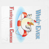 Couverture Polaire Quoi qu'il Flotte votre poulet 2 (Devant (Horizontal))