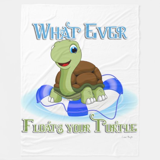 Couverture Polaire Quoi qu'il flotte votre tortue 2 (Devant)