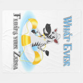 Couverture Polaire Quoi qu'il flotte votre Zebra (Devant (Horizontal))