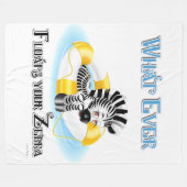 Couverture Polaire Quoi qu'il flotte votre Zebra 3 (Devant (Horizontal))