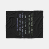 Couverture Polaire Quote By Marcus Aurelius Stoic, Mindset Motivation (Devant (Horizontal))