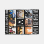 Couverture Polaire Quote de trame Monogramme 8 (Devant (Horizontal))