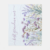 Couverture Polaire Quote-part Fleur sauvage couleur pourpre (Devant)