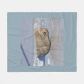 Couverture Polaire R5 Lapin de coton en neige (Devant (Horizontal))