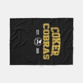 Couverture Polaire R College Cobras Arch Retro Hommes Femmes (Devant (Horizontal))