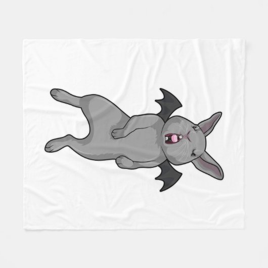 Couverture Polaire Rabbit avec aile chauve-souris (Devant (Horizontal))