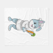 Couverture Polaire Rabbit comme cuire à la carotte (Devant (Horizontal))