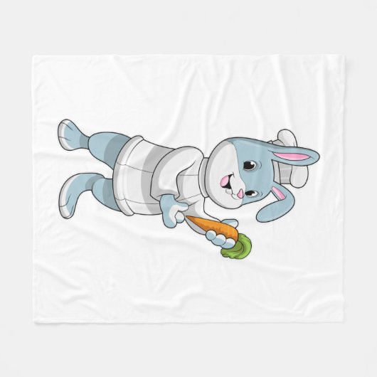 Couverture Polaire Rabbit comme cuire à la carotte (Devant (Horizontal))
