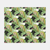 Couverture Polaire Rabbit hollandais sur l'Accent de la maison à carr (Devant (Horizontal))