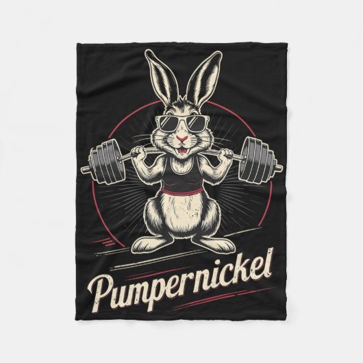 Couverture Polaire Rabbit Rabbit Pumpernickel Karnickel Bodybuilding (Devant)