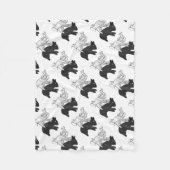 Couverture Polaire Rabbit Silhouette main (Devant)