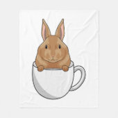 Couverture Polaire Rabbit with Cup of Coffee (Devant)