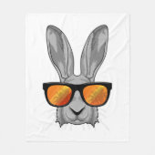 Couverture Polaire Rabbit with Sunglasses (Devant)