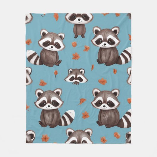 Couverture Polaire Raccoon (Devant)