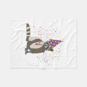 Couverture Polaire Raccoon - Animaux ayant une fête (Devant (Horizontal))