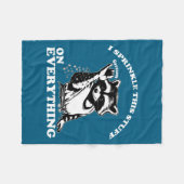 Couverture Polaire Raccoon I Sprinkle This Stuff On Everything Funny (Devant (Horizontal))