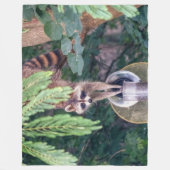 Couverture Polaire Raccoon raid l'éleveur d'oiseaux (Devant)