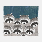 Couverture polaire Raccoons (Devant (Horizontal))