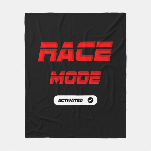 Couverture Polaire Race mode red (Devant)