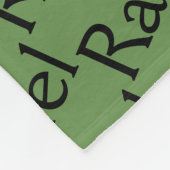 Couverture Polaire Rachel de noir orphelin, tapotement de répétition (Coin)