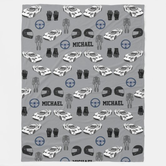 Couverture Polaire Racing car Fleece Blanket (Devant)