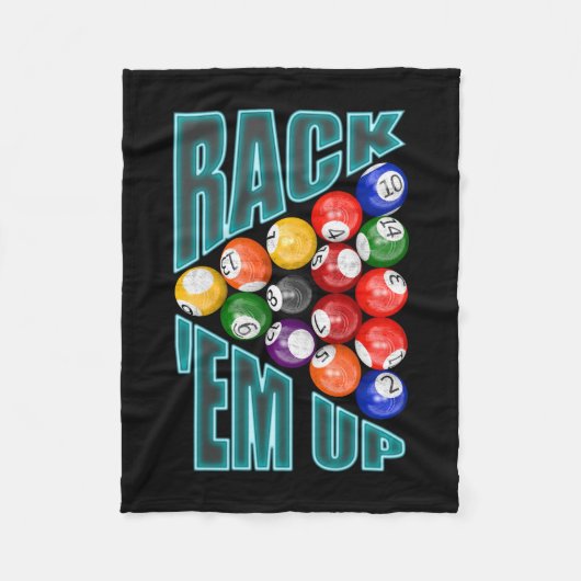 Couverture Polaire Rack'em Up Billiards (Devant)