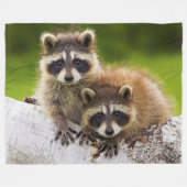 Couverture Polaire Racoons (Devant (Horizontal))