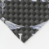 Couverture Polaire Racy Infirmière inscrite RN Silver Caduceus Snakes (Coin)