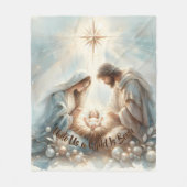Couverture Polaire Radiant Holy Family Nativity Scene (Devant)