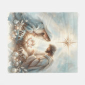 Couverture Polaire Radiant Holy Family Nativity Scene (Devant (Horizontal))
