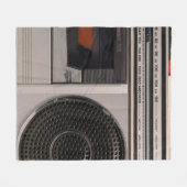 Couverture Polaire Radiocassette radio stéréo portable rétro obsolète (Devant (Horizontal))